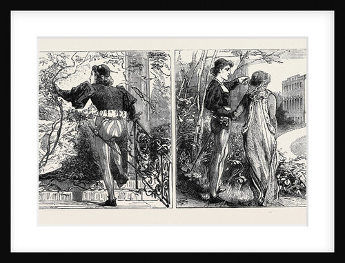 Prince Leopold at the Home of His Affianced Bride, Tableaux Vivants at the Palace, Arolsen: The Prince Awakens Beauty, Behold that Castle! by Anonymous