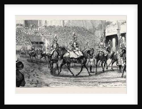 The Military Tournament at the Agricultural Hall, Islington, the Musical Ride of the First Life Guards by Anonymous