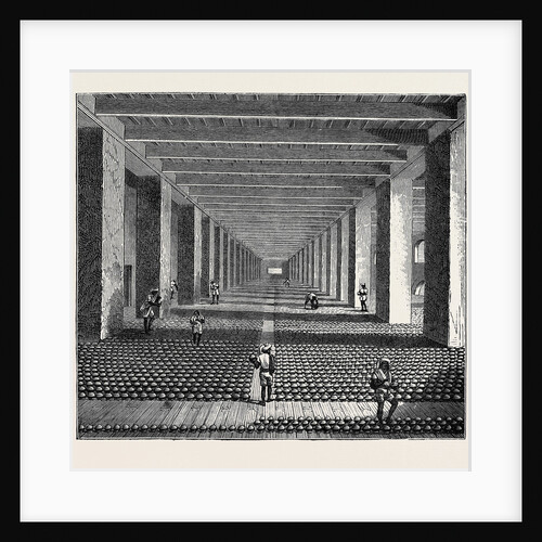 The Indo-Chinese Opium Trade, at an Opium Factory at Patna: The Drying Room by Anonymous