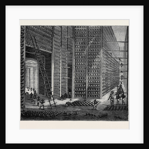 The Indo-Chinese Opium Trade, at an Opium Factory at Patna: The Stacking Room by Anonymous