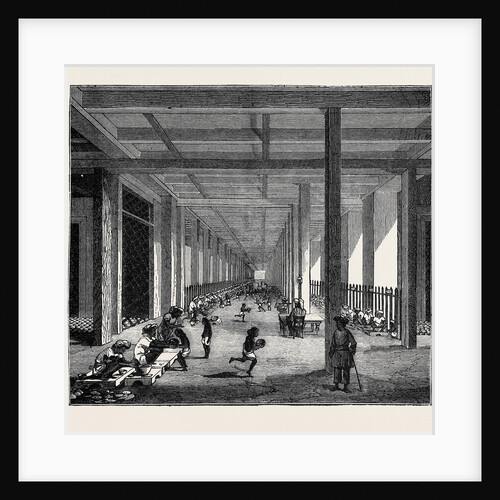 The Indo-Chinese Opium Trade, at an Opium Factory at Patna: The Balling Room by Anonymous
