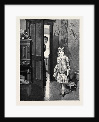 My First Sitting: A Shy Sitter from the Picture by Horace H. Cauty by Anonymous