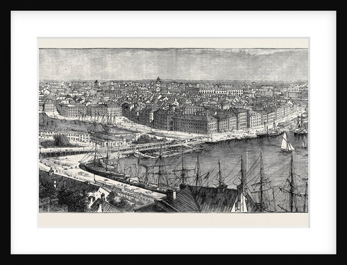 The Royal Silver Wedding at Stockholm, Views of the City: Panoramic View of the City by Anonymous