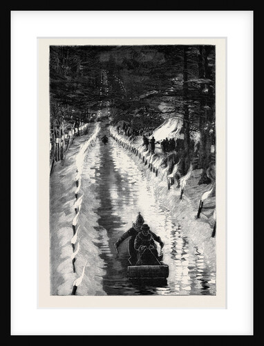 With the Marquis of Lorne in Canada: Tobogganing by Torchlight at Ottawa by Anonymous