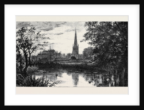 Leicester: St. Mary's Church, from the River by Anonymous