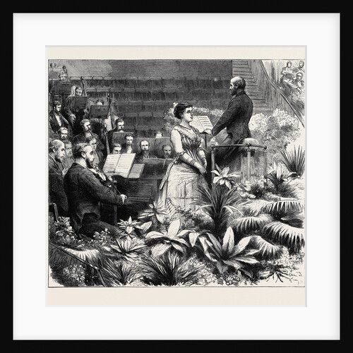 The Duke of Edinburgh Accompanying Madame Marie Roze at the Amateur Orchestral Society's Concert at the Royal Albert Hall, London by Anonymous