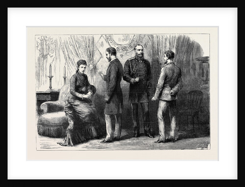 The Loss of the Jeannette: Reception of Lieutenant Danenhower and Dr. Newcomb by the Czar of Russia at Gatschina by Anonymous