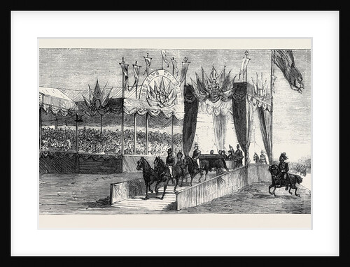 The Queen's Visit to Epping Forest: The Grand Stand and Pavilion at High Beech by Anonymous