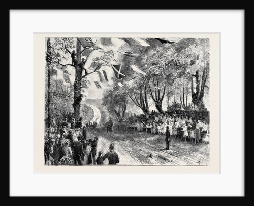 The Queen's Visit to Epping Forest: The Royal Procession Entering High Beech Wood by Anonymous