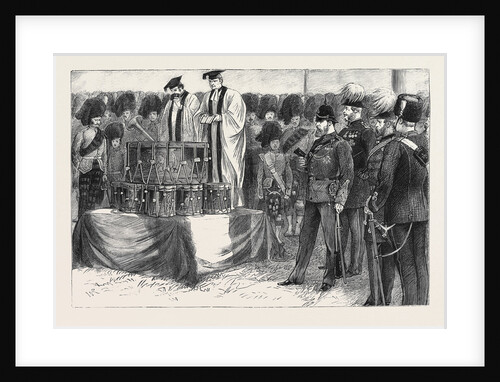 The Volunteers at Portsmouth: The Prince of Wales Attending Church Parade on Southsea Common by Anonymous