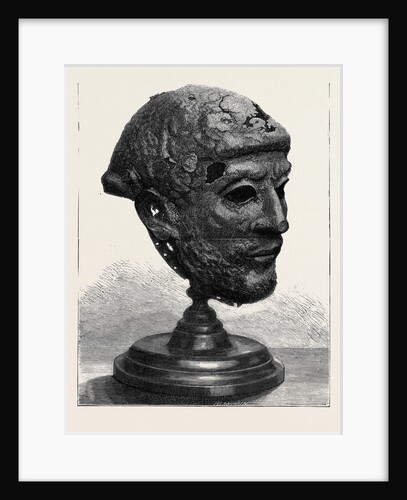 Ancient Iron Mask-Helmet Found in the Danube at Semendria, Servia by Anonymous