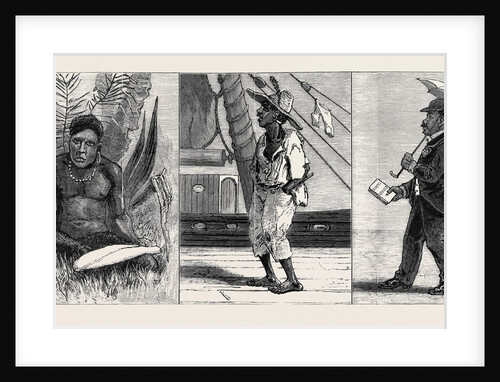 The Kanaka at Home, Just Landed (Centre), Three Years after by Anonymous