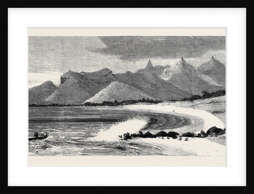 The Coast Off Black River: Pieter Botte in the Distance, Mauritius by Anonymous