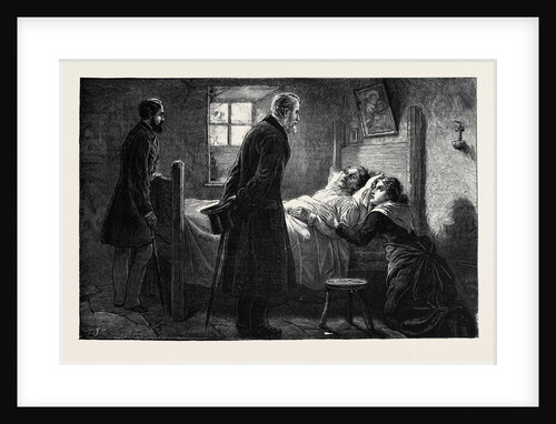 The Condition of Ireland: Mr. Forster Visiting a Victim of Captain Moonlight at Tulla, County Clare by Anonymous