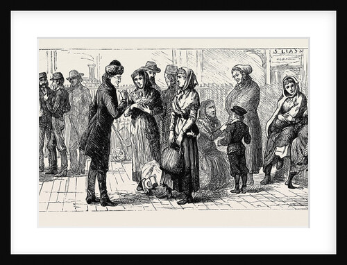 Scandinavian Emigrants at the Railway Station by Anonymous