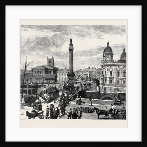 Hull: Whitefriargate Bridge and Wilberforce Monument by Anonymous