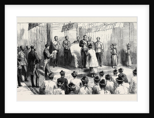 The Viceroy of India's Visit to British Burma: Lord Ripon Decorating Burmese Officials at Rangoon by Anonymous