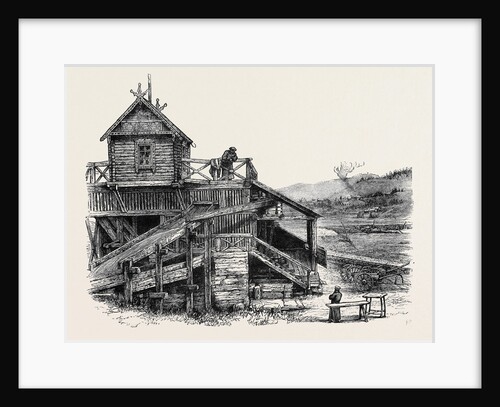 Siberia: Gold Mine and Washing-House at Kara by Anonymous