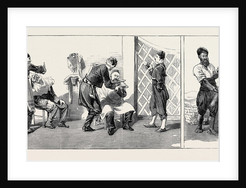 Round the World Yachting in the Ceylon; Constantinople: Street Barbers, a Pear Seller by Anonymous