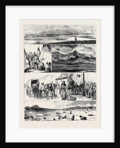 In the Great North-West with the Marquis of Lorne, Crossing the Boundary Line by Anonymous