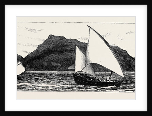 The Slave Trade on the East Coast of Africa: H.M.S. Philomel Chasing Slave Dhows in the Straits of Babel-Mandeb by Anonymous