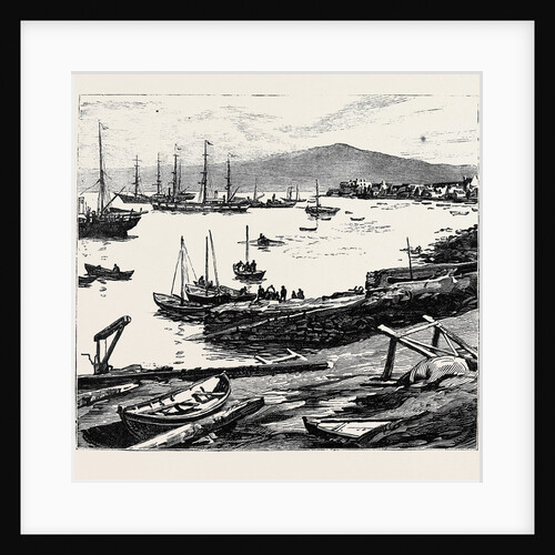 The Duke of Edinburgh in the Shetland Islands: Lerwick Harbour by Anonymous