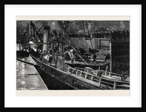 Collision of the S.S. Constancia and Primus in Dock at Newport by Anonymous