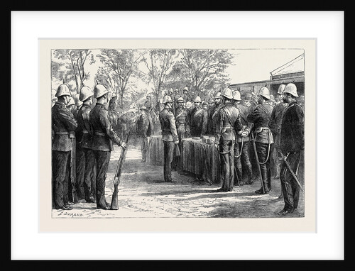 The Late Zulu War: Distribution of Medals to the Fifty-Eighth Regiment and the Natal Troops at Maritzburg by Sir Evelyn Wood by Anonymous