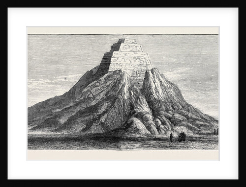 The Pyramid of Meydoon, Opened by Professor Maspero, December 13, 1881, View from the North Showing the Newly Discovered Entrance by Anonymous