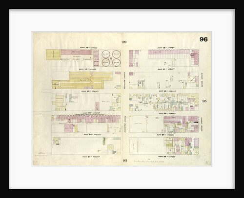 Map bounded by West 42nd Street, Tenth Avenue, West 37th Street, Twelfth Avenue. 1857 by Anonymous