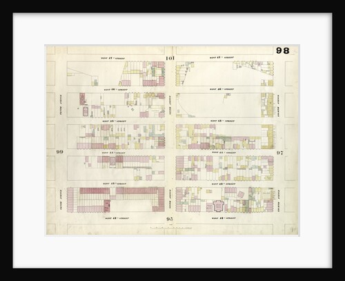 Map bounded by West 47th Street, Eighth Avenue, West 42nd Street, Tenth Avenue. 1857 by Anonymous