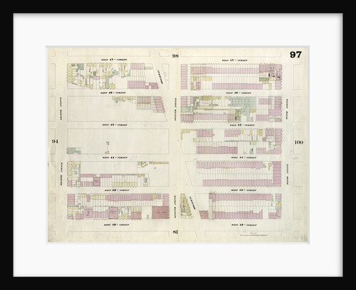 Map bounded by West 47th Street, Sixth Avenue, West 42nd Street, Eighth Avenue. 1857 by Anonymous