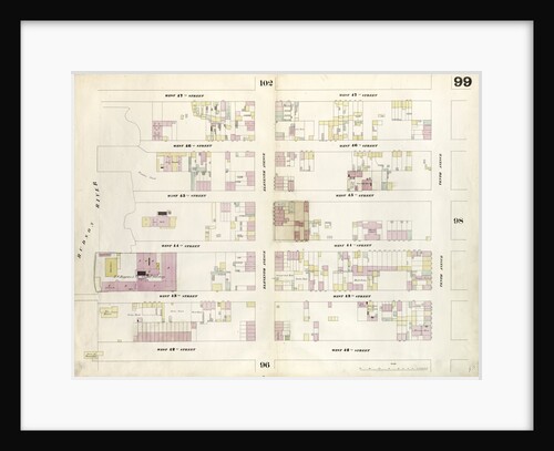 Map bounded by West 47th Street, Tenth Avenue, West 42nd Street, Hudson River. 1857 by Anonymous