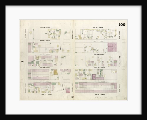 Map bounded by West 52nd Street, Sixth Avenue, West 47th Street, Eighth Avenue. 1857 by Anonymous