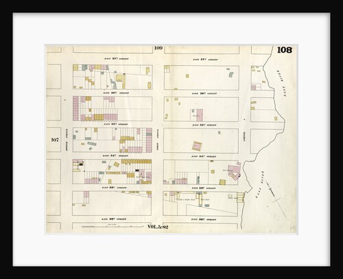 Map bounded by East 57th Street, East River, East 52nd Street, Second Avenue. 1857 by Anonymous