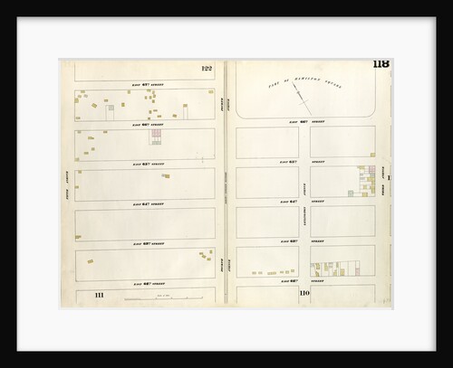 Map bounded by East 67th Street, Third Avenue, East 62nd Street, Fifth Avenue. 1857 by Anonymous