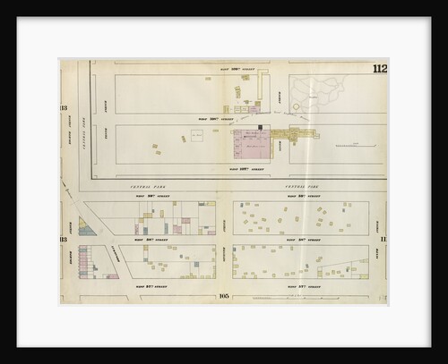 Map bounded by West 59th Street, Sixth Avenue, West 57th Street, Eighth Avenue. 1857 by Anonymous