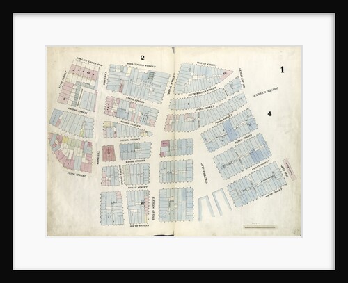 Map bounded by Battery Place, Marketfield Street, Broad Street, Beaver Street, Old Slip, South Street, Coenties Slip, South Street, Whitehall Street, State Street. 1857 by Anonymous