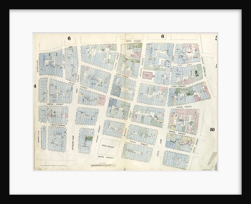 Map bounded by Frankfort Street, Franklin Square, Dover Street, South Street, Maiden Lane, Gold Street. 1857 by Anonymous