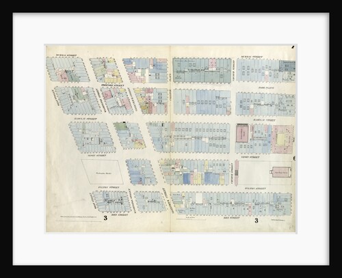 Map bounded by Murray Street, Broadway, Dey Street, West Street. 1857 by Anonymous