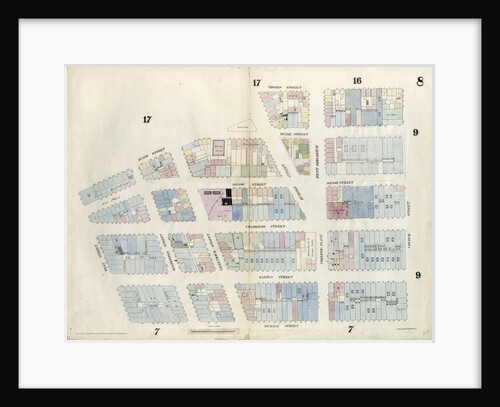 Map bounded by Duane Street, Hudson Street by Anonymous