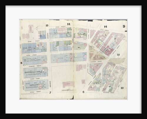 Map bounded by Pearl Street, Chatham Street, Duane Street, Rose Street, Frankfort Street, City Hall Square, Murray Street, Church Street. 1857 by Anonymous