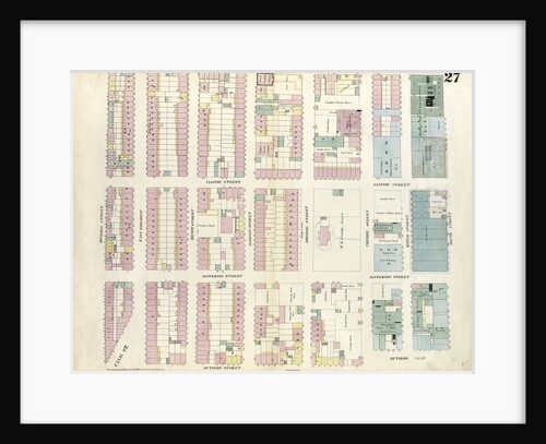 Map bounded by Division Street, Montgomery Street, South Street, Rutgers Street. 1857 by Anonymous