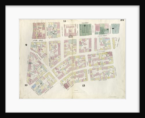 Map bounded by Canal Street, Mott Street, Cross Street, Mulberry Street, Chatham Street, Pearl Street, Elm Street. 1857 by Anonymous
