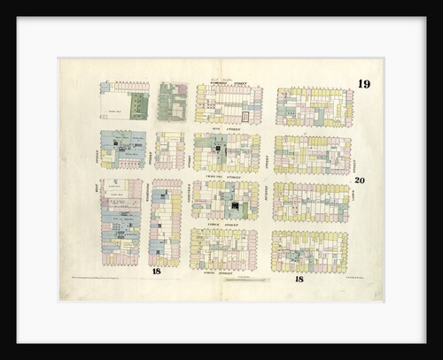 Map bounded by Hamersley Street, Varick Street, Spring Street, West Street. 1857 by Anonymous