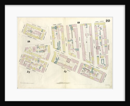 Map bounded by Hamersley Street, Houston Street, Sullivan Street, Spring street, Thompson Street, Grand Street, Sullivan Street, Broome Street, Clarke Street, Spring Street, Varick Street. 1857 by Anonymous