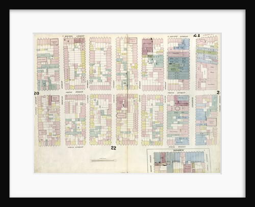 Map bounded by Houston Street, Crosby Street, Broome Street, Broadway, Spring street, Sullivan Street. 1857 by Anonymous