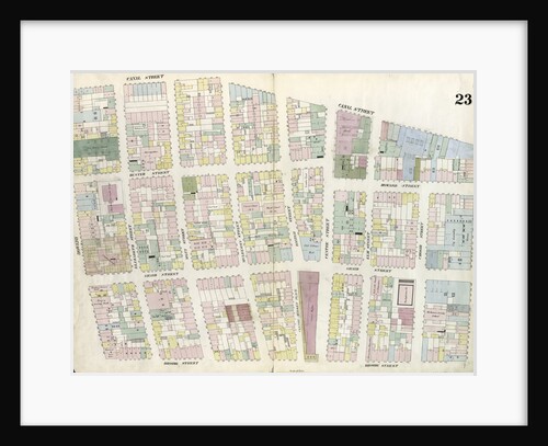 Map bounded by Broome Street, Bowery, Canal Street, Broadway. 1857 by Anonymous