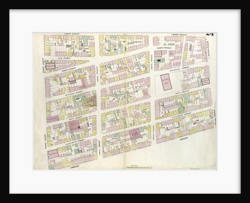 Map bounded by Houston Street, Bowery, Broome Street, Crosby Street. 1857 by Anonymous
