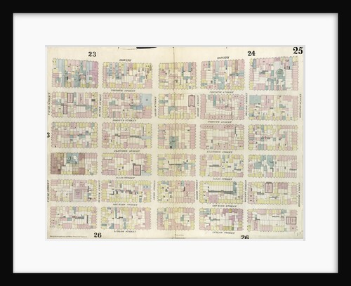 Map bounded by Rivington Street, Ludlow Street, Canal Street, Bowery. 1857 by Anonymous